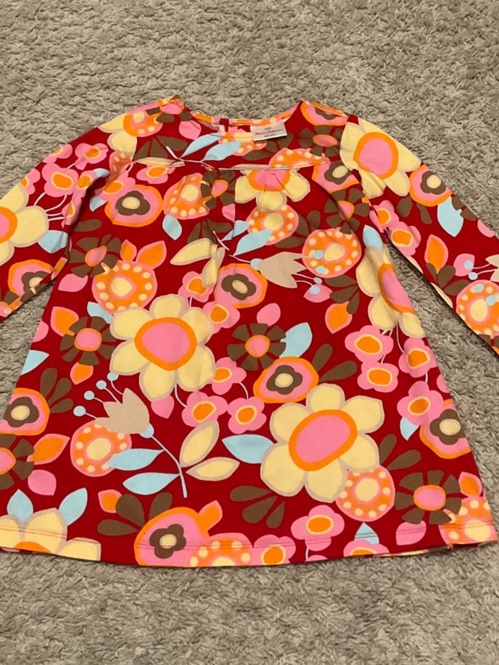 Hanna Andersson Tunic in Floral Print. Size 110 (US 5). Multicolor.